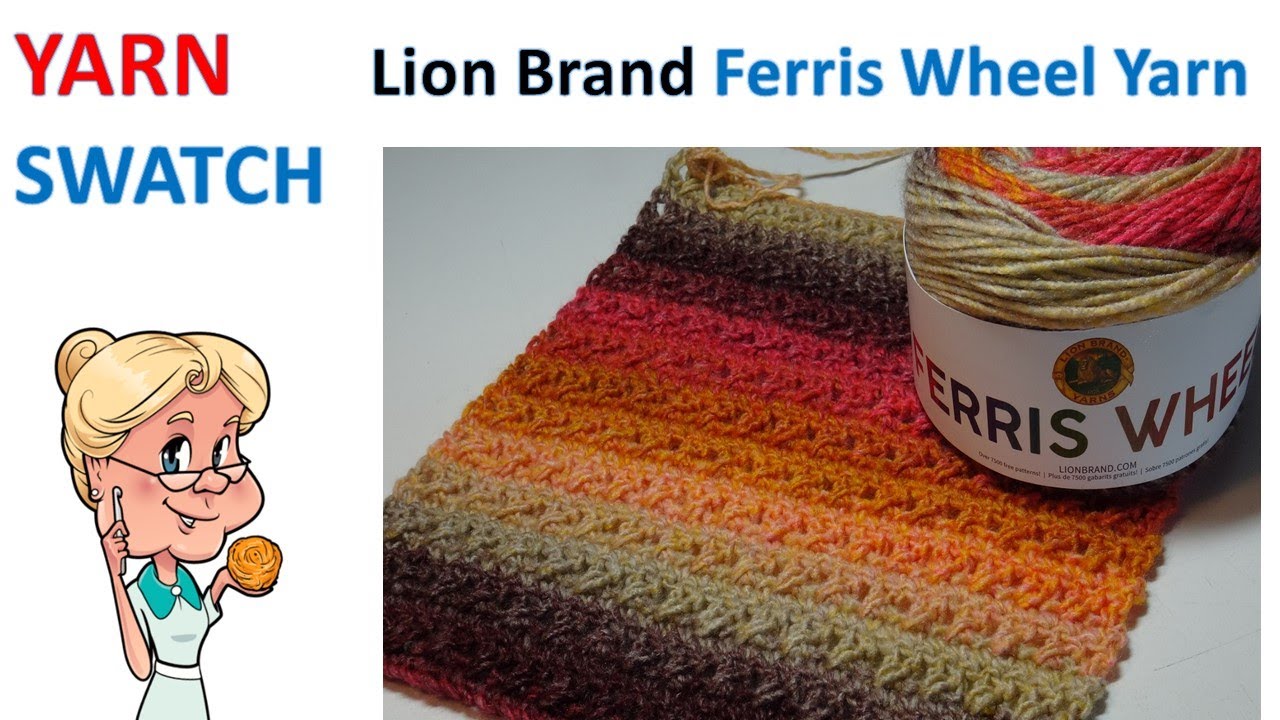 Yarn Swatch Featuring LION BRAND 