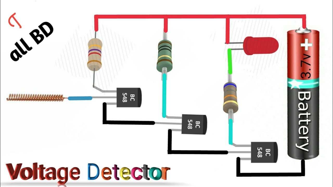 Make a Voltage Detector/Tester Circuit (Non Contact).