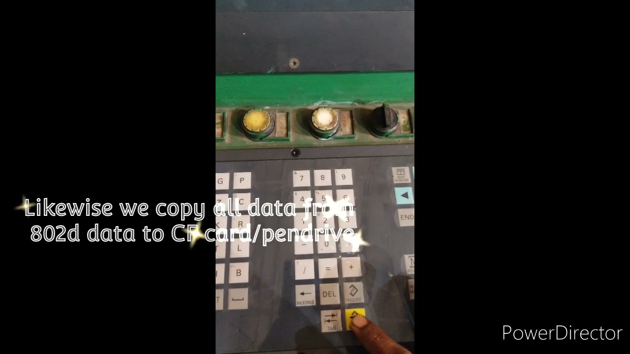 SIEMENS Data copy/backup procedure in CF card (SIEMENS 802D Controller)