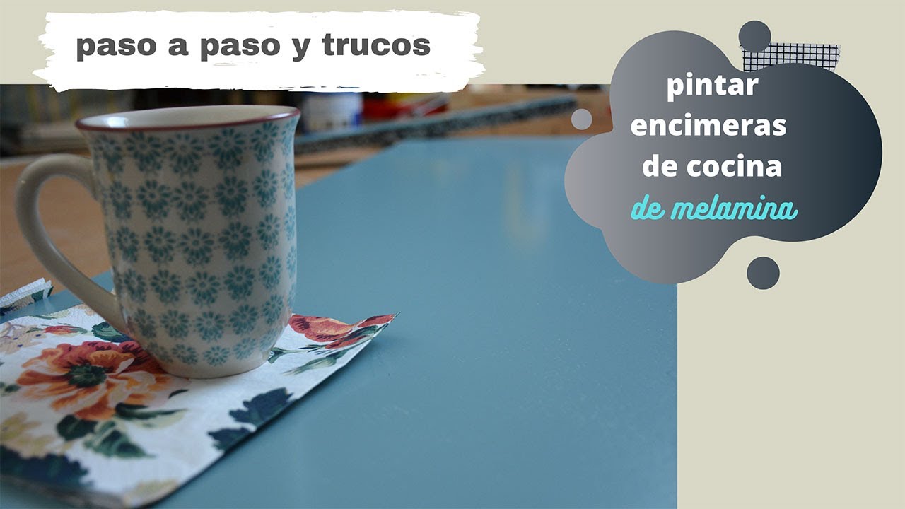 Cómo pintar ENCIMERA de cocina de melamina