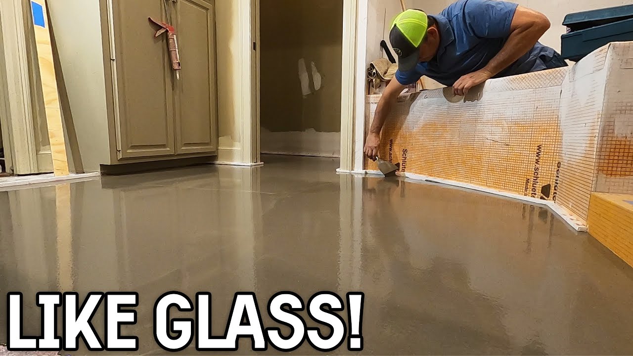 Self Leveling this DISASTER Slab (Using Drywall Screws?)
