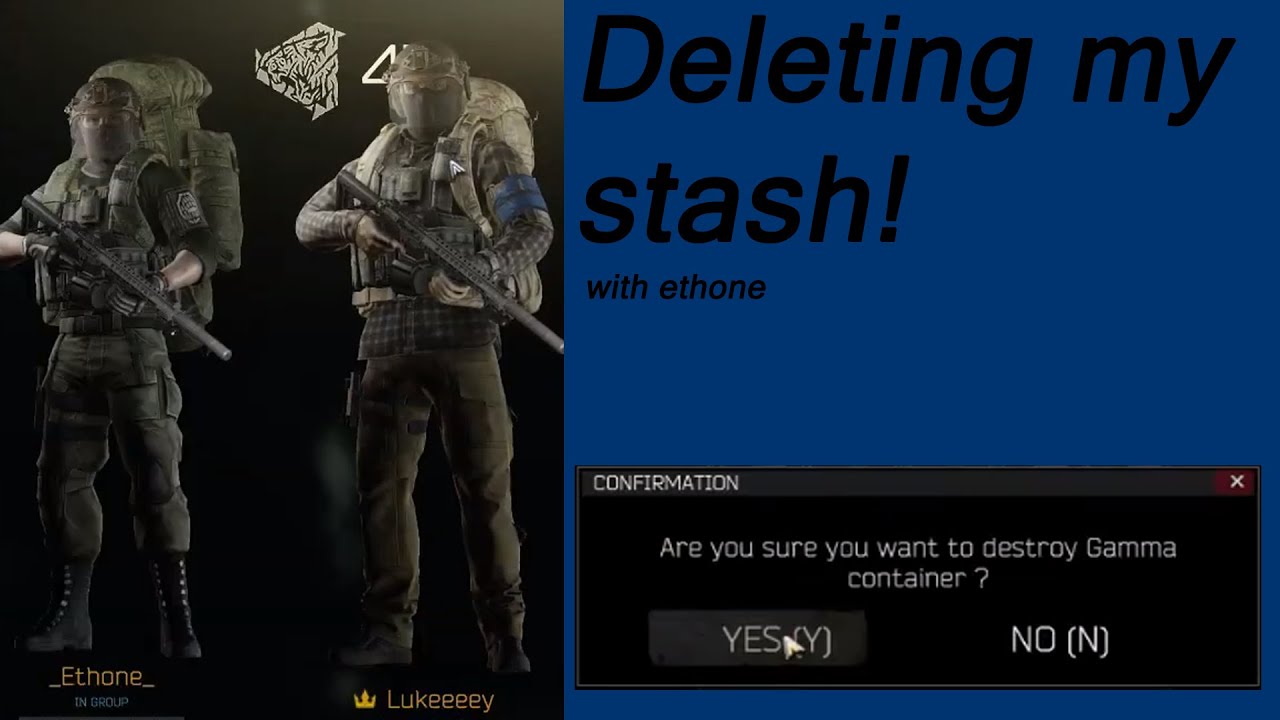 Deleting my stash! - Escape From Tarkov