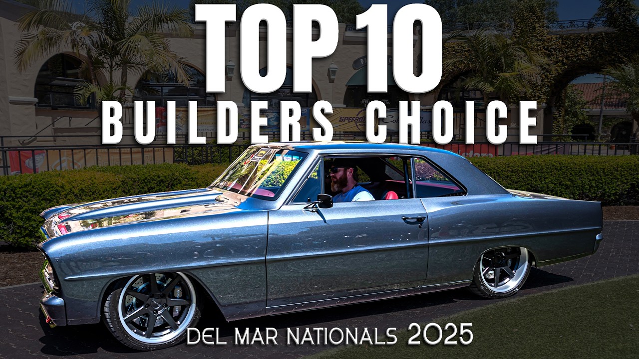 Top 10 Custom Hot Rods at the 2025 Del Mar Goodguys Car Show | Builders Choice Awards Revealed!