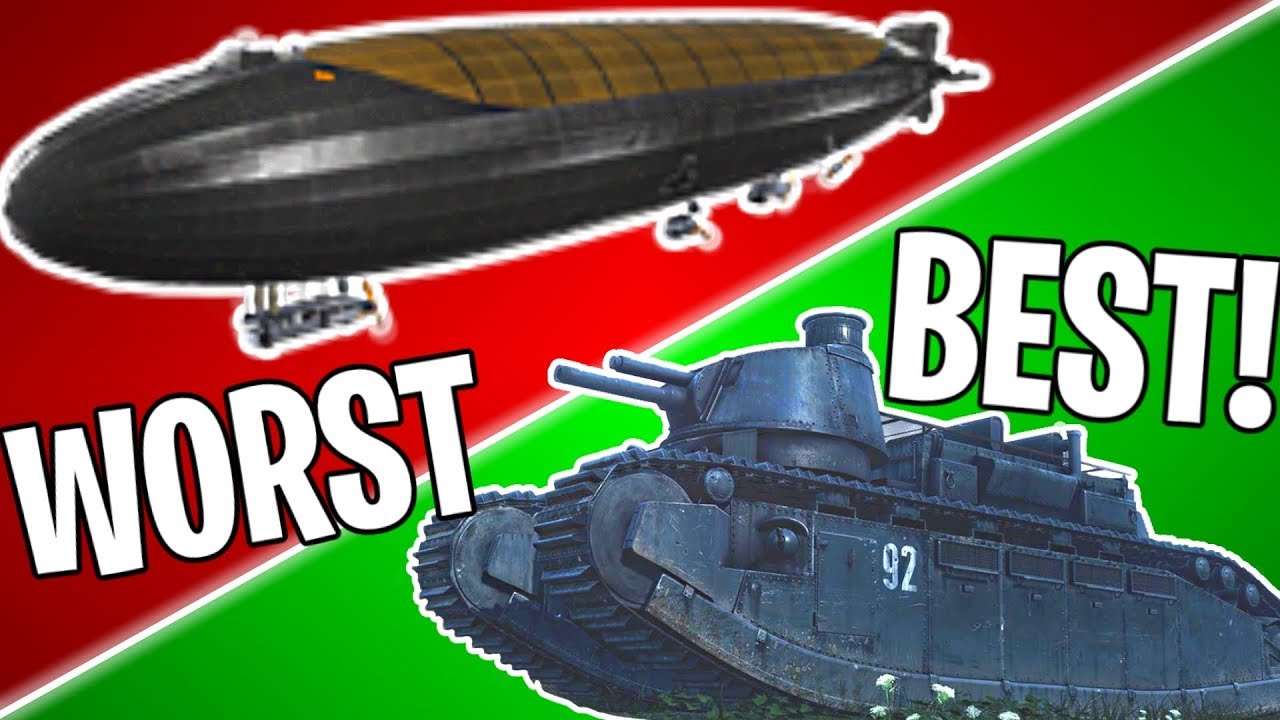 РЕЙТИНГ ВСЕХ БЕГЕМОТОВ В BF1 ОТ ХУДШЕГО К ЛУЧШЕМУ! | Battlefield 1