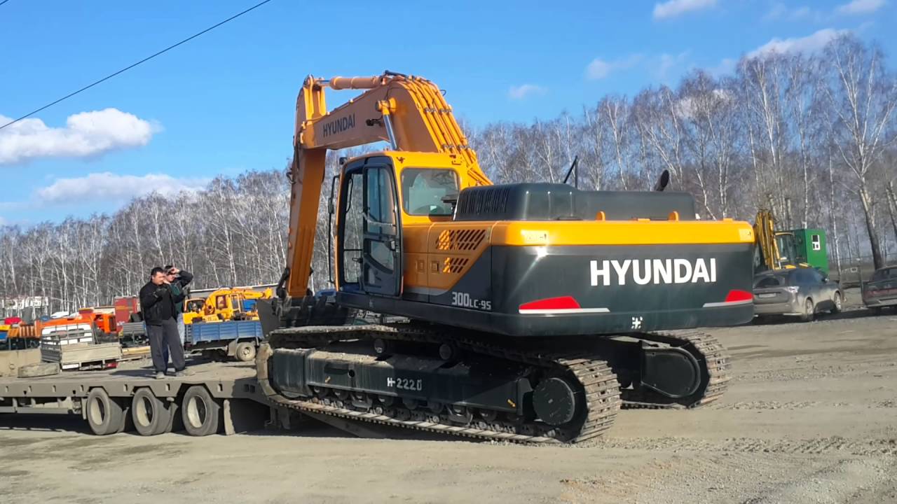 Отгрузка гусеничного экcкаватор HYUNDAI R300LC-9s