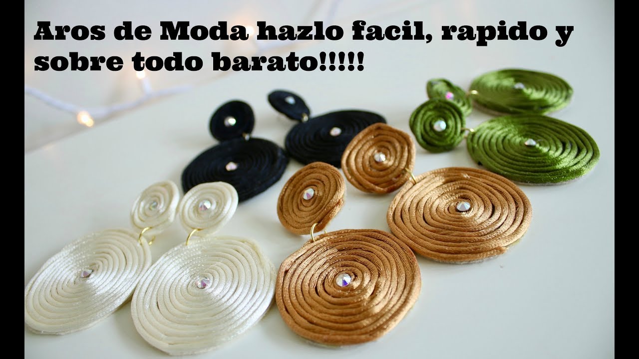 Aros grandes tendencia otoño/invierno (Hazlo tu misma)