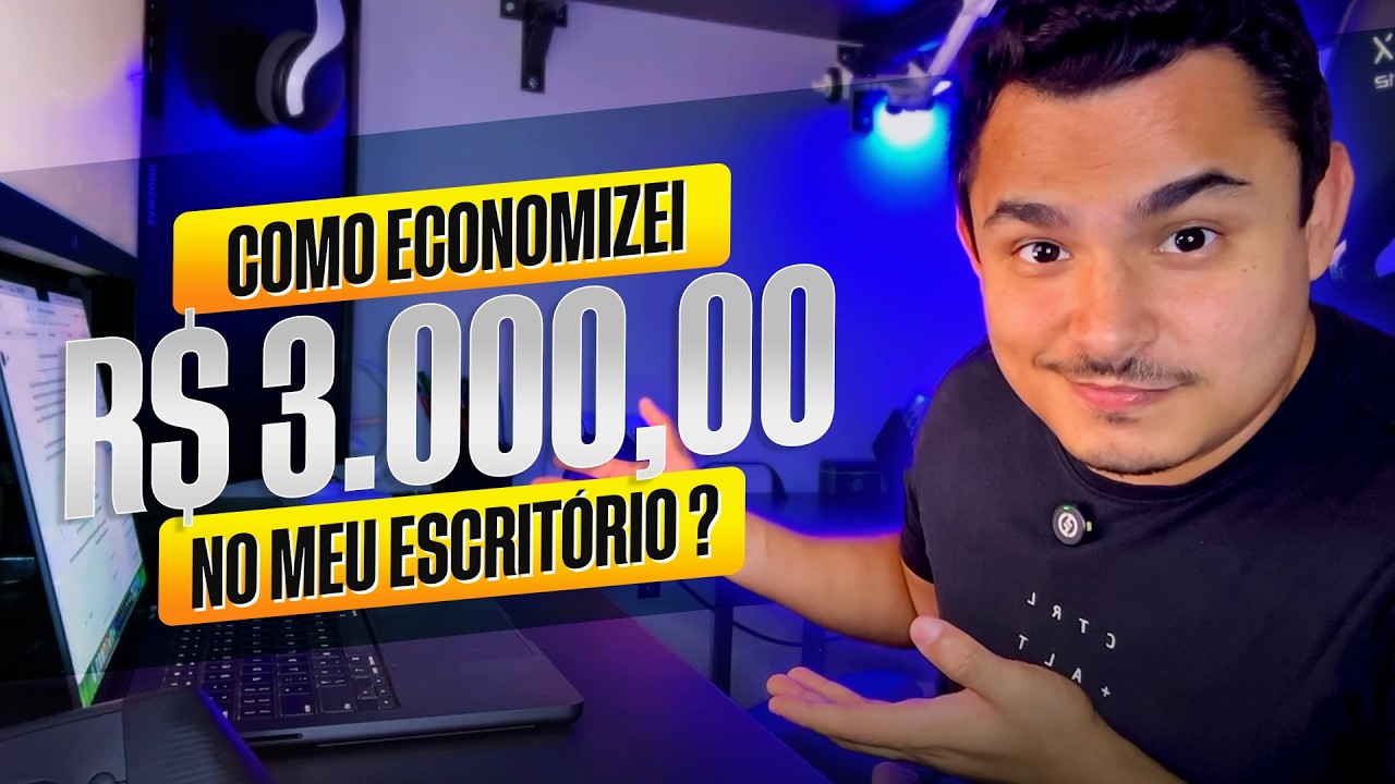 ECONOMIZEI R$ 3.000! Fiz minha própria mesa de escritório planejada 🛠️