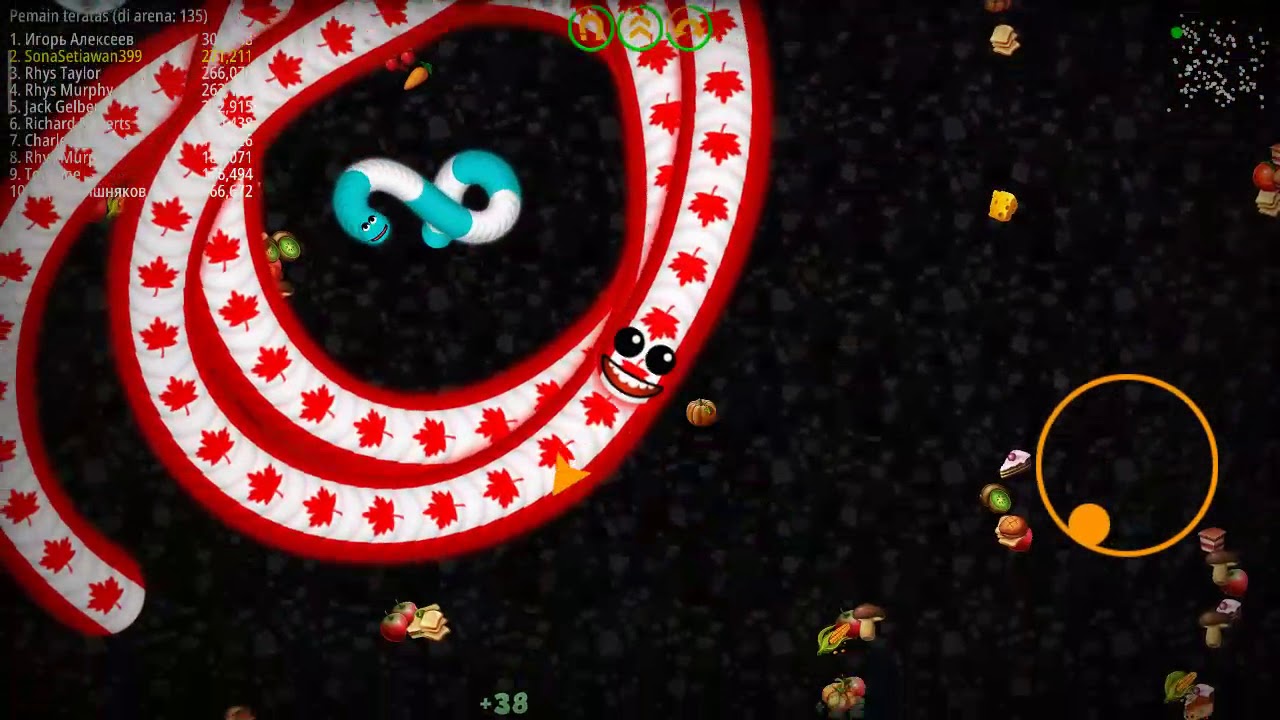 Memburu Monster Cacing Putih dalam misi 5 juta| Worms Zone