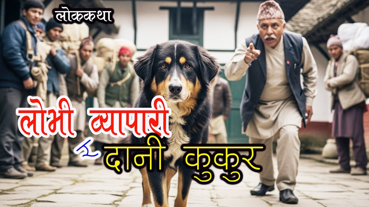 लोभी व्यापारी र दानी कुकुर [Lobhi Byapari Ra Daani Kukkur] Lok katha Nepali/Folk Tales