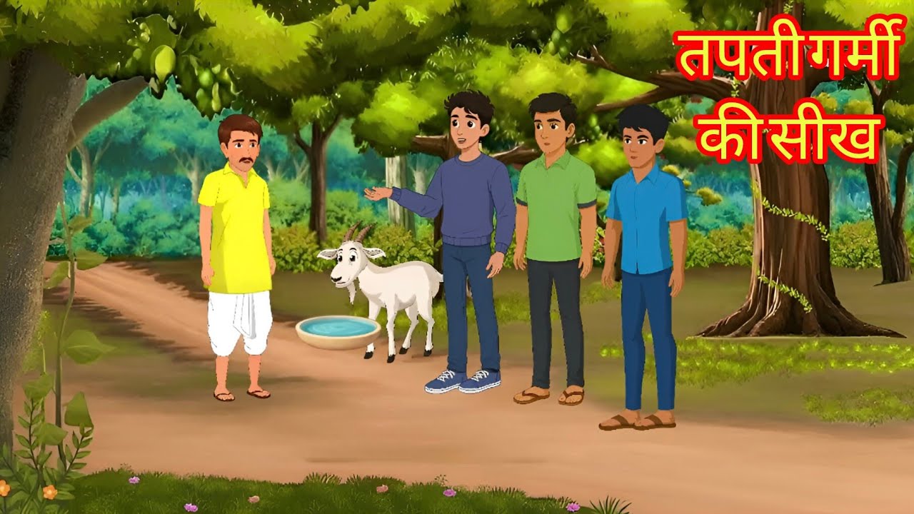 तपती गर्मी की सीख#cartoon hindi kahani Hindi moral stories cartoon video kahani 
