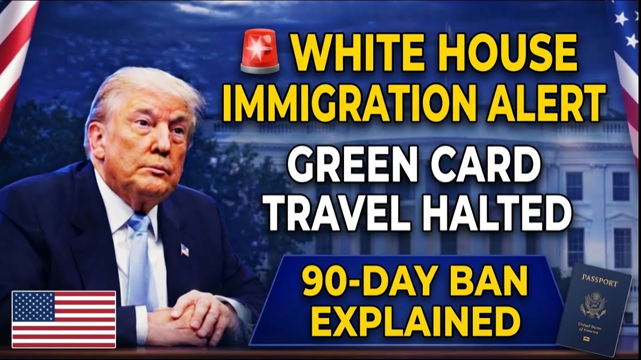🚨 White House Immigration Alert   Green Card Travel Halted   90 Day Ban Explained