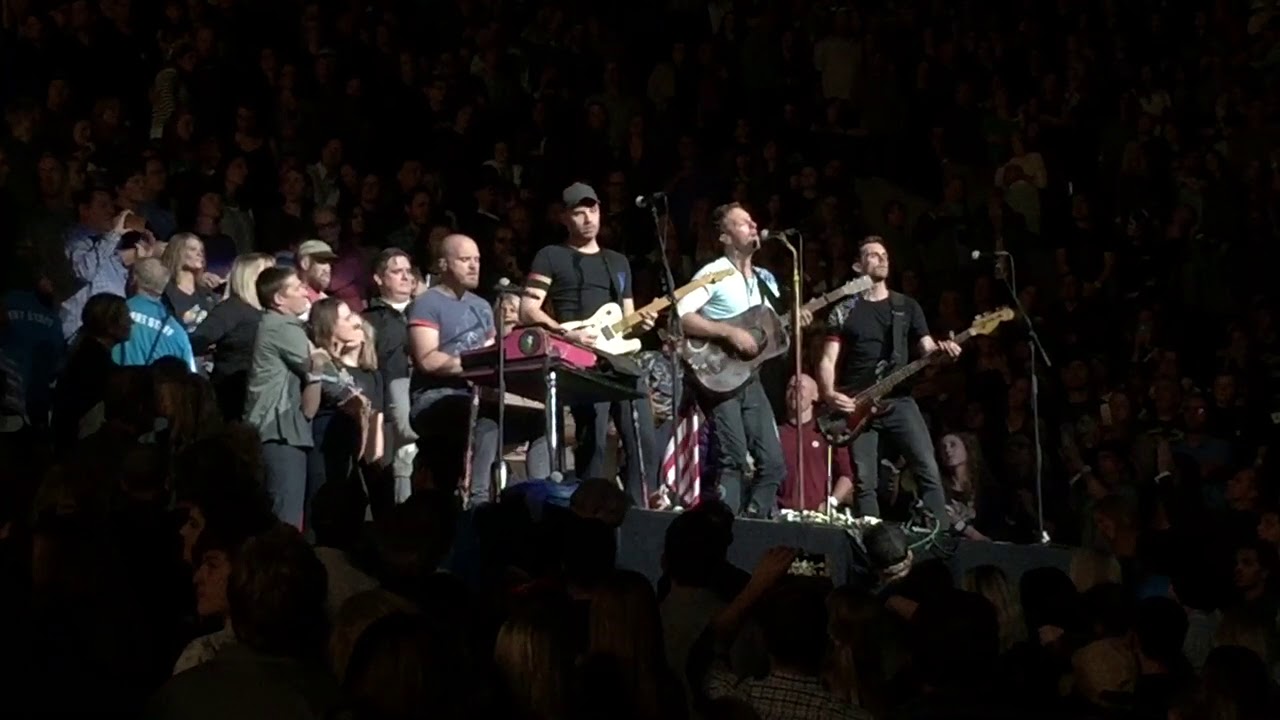 Coldplay - Us Against the World (C Martin gives away 2 guitars 2 boys at end) Portland OR 10/2/17