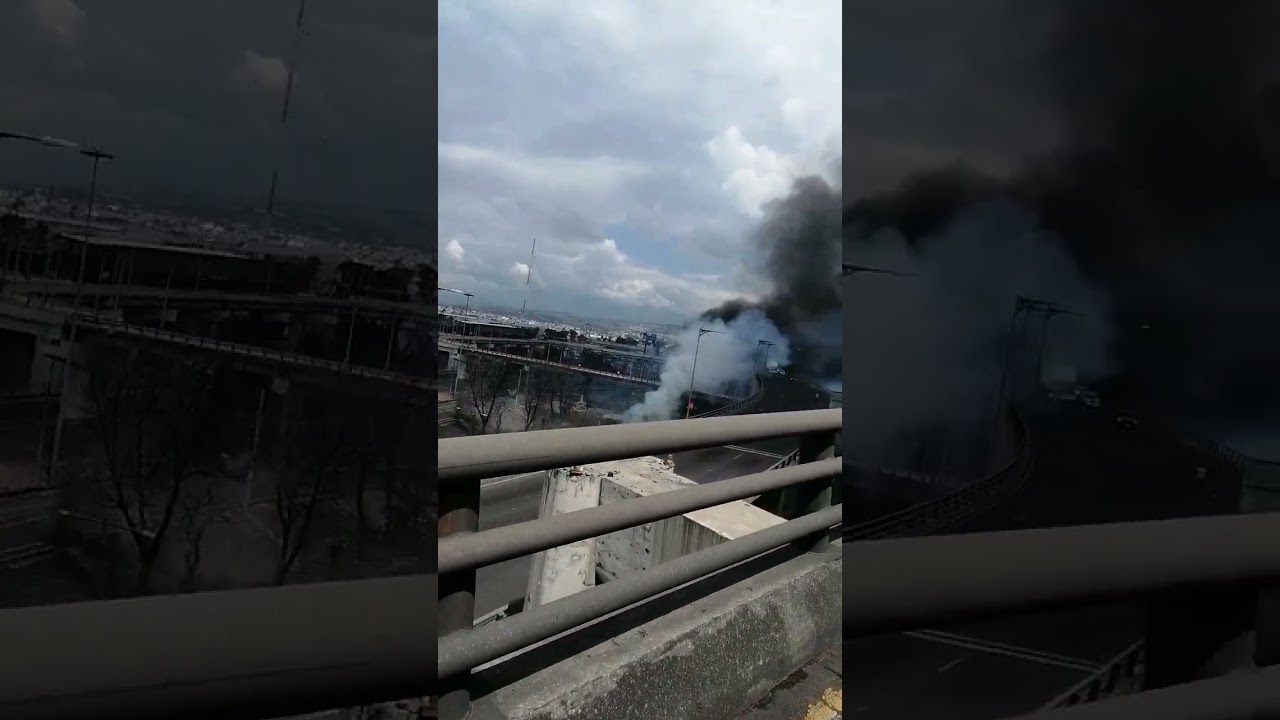 Incendio en Metro Santa Marta