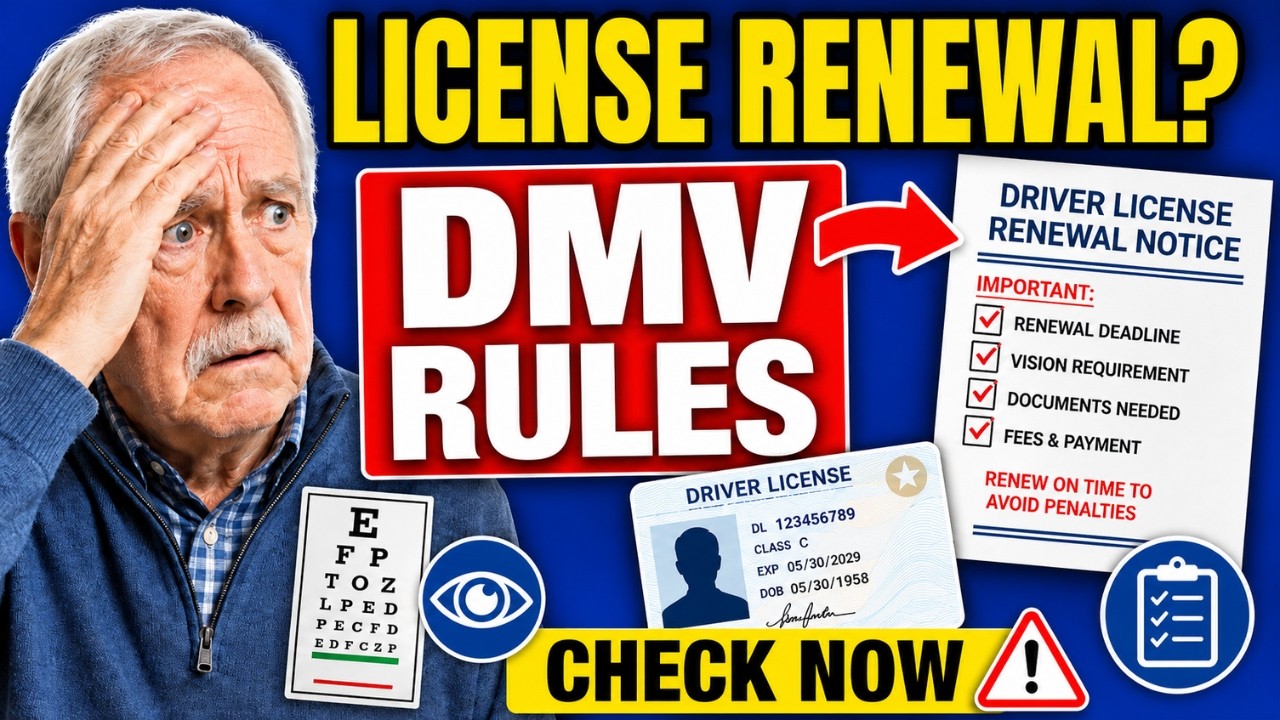 SENIORS 60+: Check These DMV Rules Before Your License Renewal