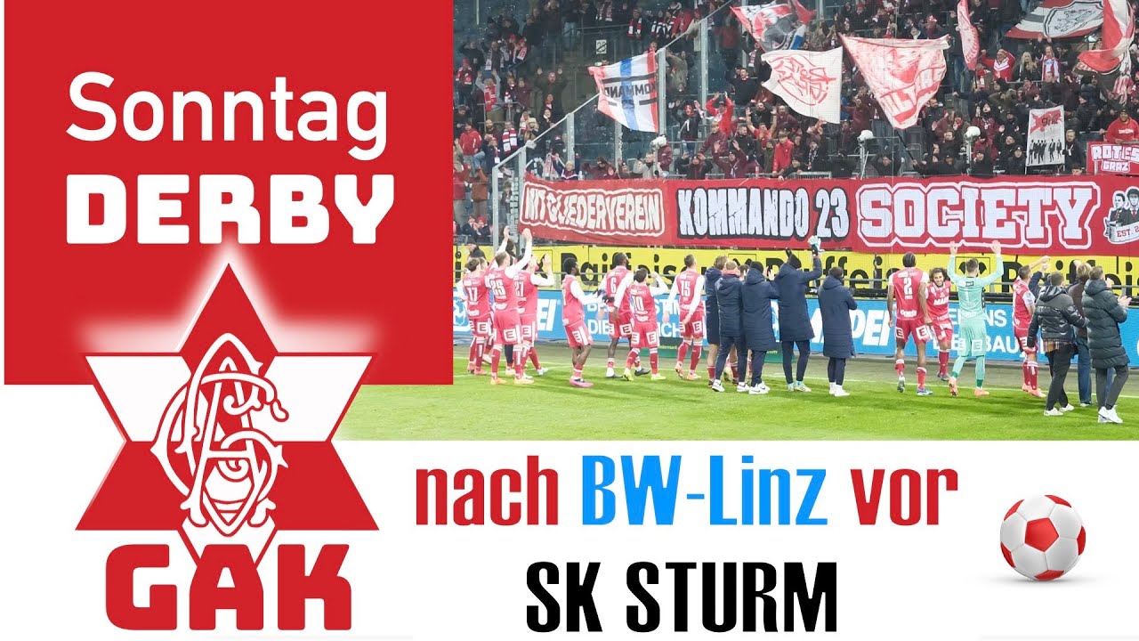 GAK ⚽️ BW Linz FEIERN vor Derby gegen SK Sturm 🔴⚪