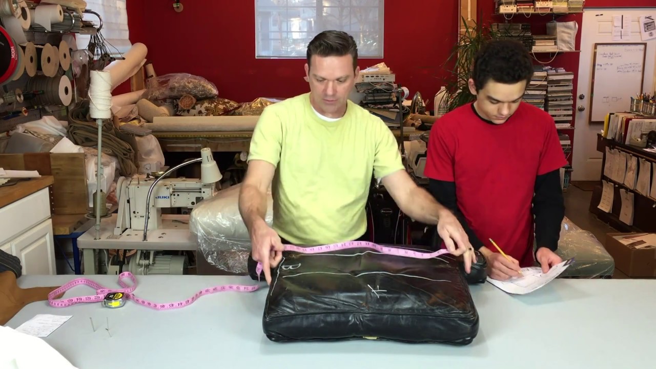 How to Quickly Measure a T Cushion as well as Replace a Foam Insert With Feathers!