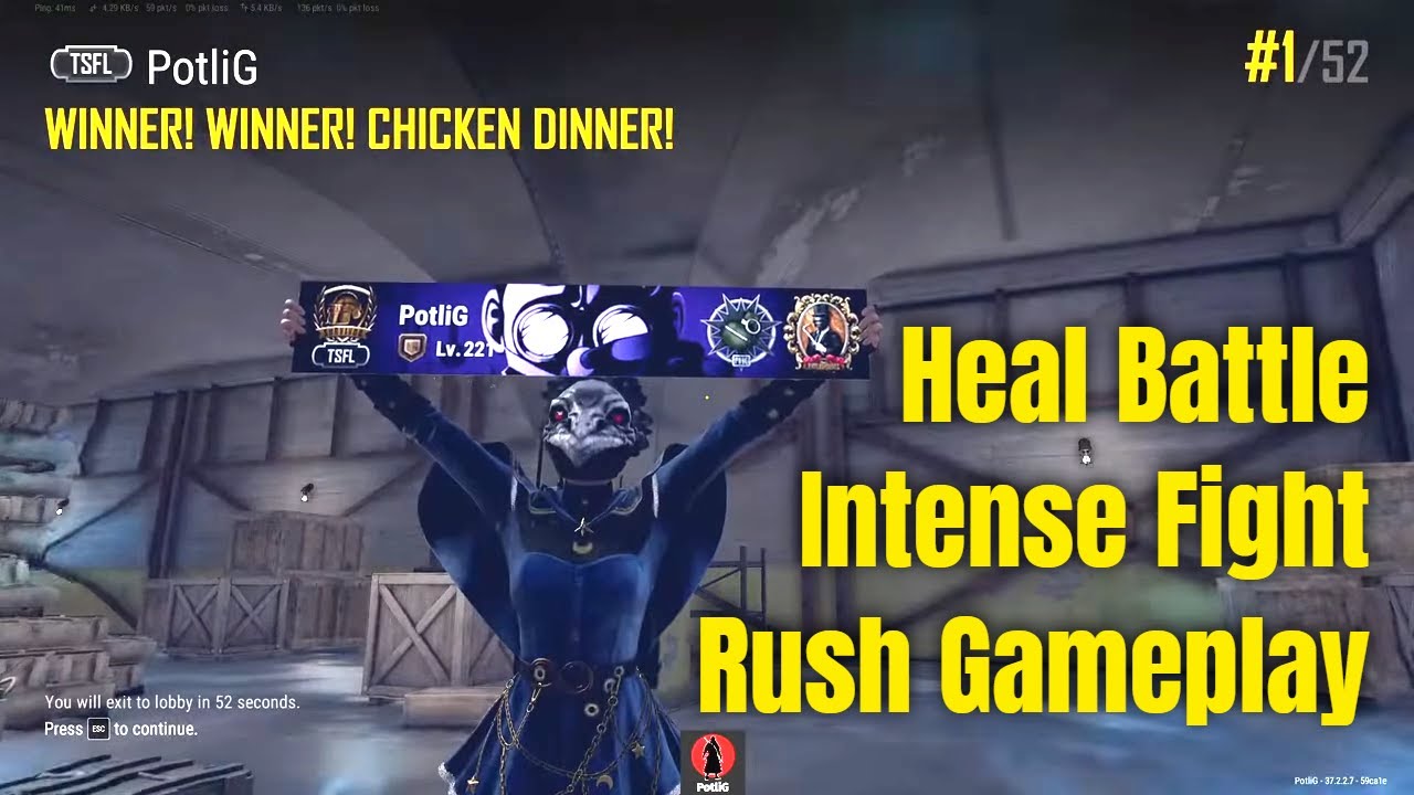 8 Kills Dramatic ending with Chicken Dinner #pubgpc