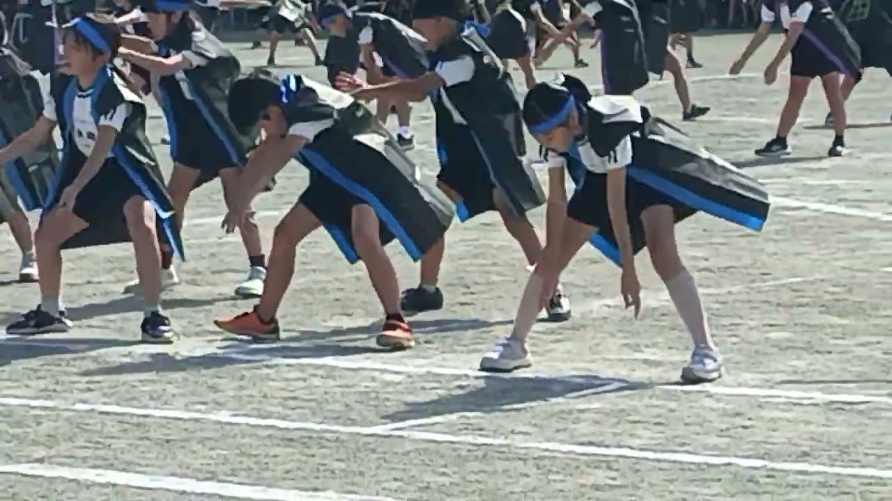 運動会☺️３、４年生達のソーラン節#ソーラン節#運動会#小学生