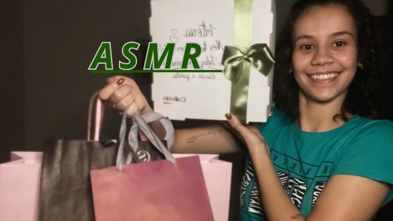 ASMR CASEIRO MOSTRANDO MEUS PRESENTES 