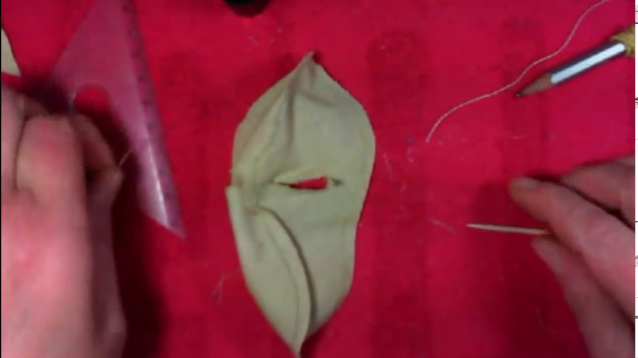 Lesson 4: Head Assembly. Eyes. Joining the Gusset with the Face and Back of the Head #Clothbabydoll
