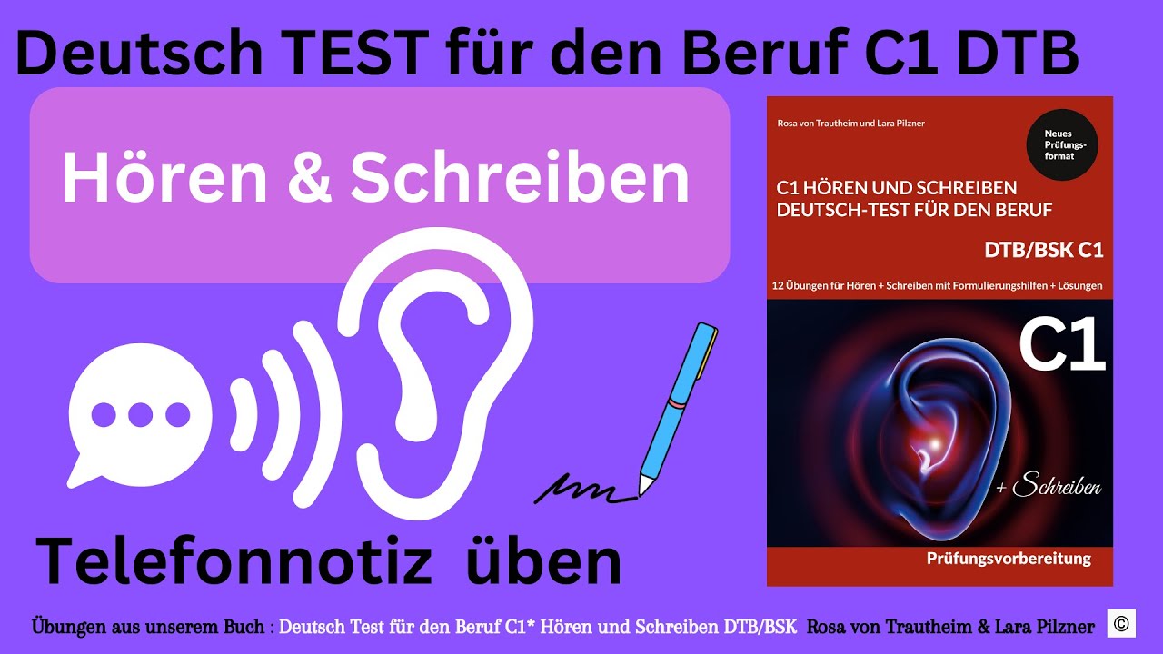 Telefonnotiz schreiben C1 Hören und Schreiben Beruf Deutsch für den Beruf C1 01