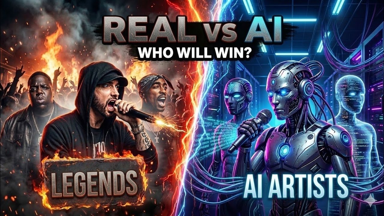 🎶 REAL vs AI Rap 2026 — Who Wins the Dark Rap War?