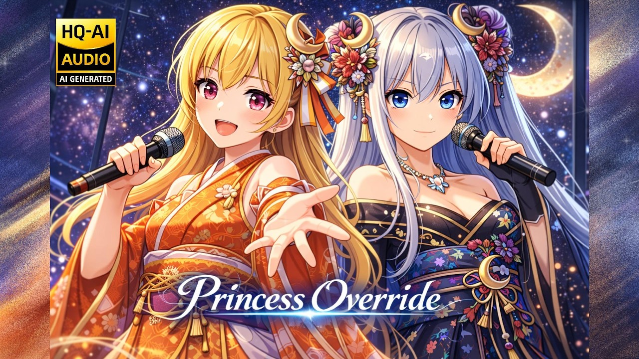 🎧【覚醒】銀河は、私たちのステージ / Princess Override｜Momo & Luna｜Anime Song【Global Harmony JP】