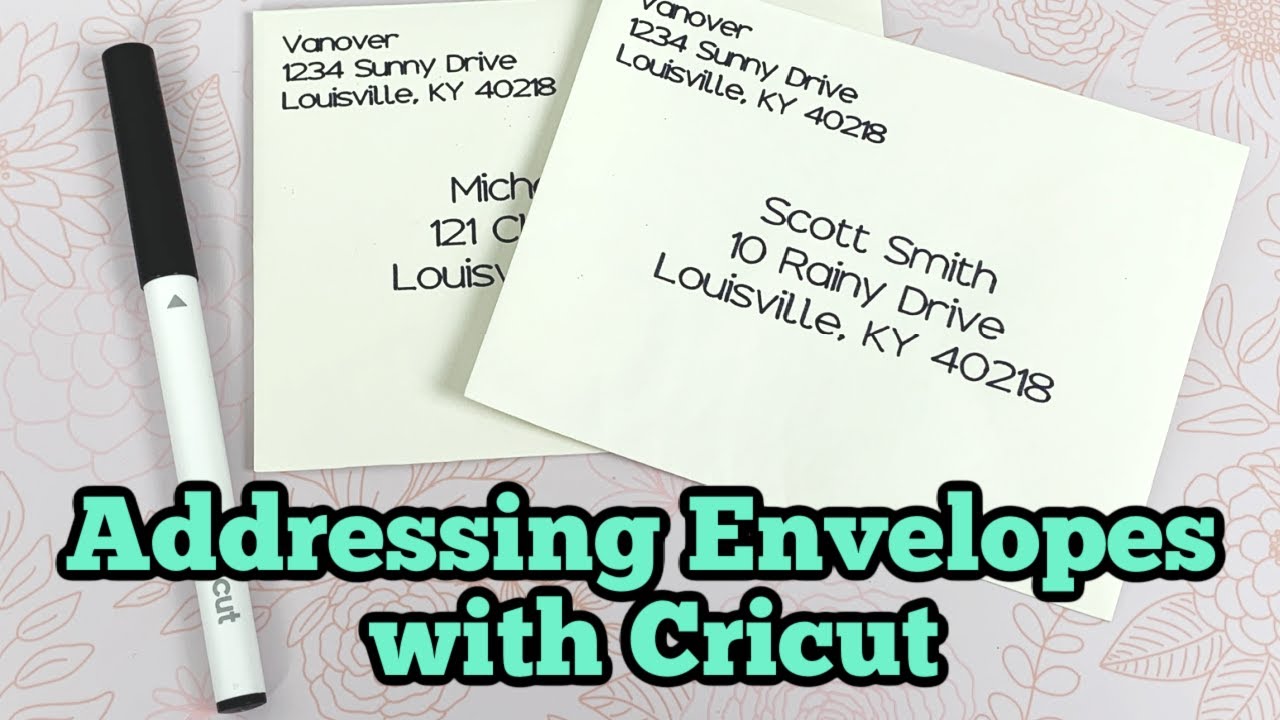 How to Address Envelopes with Cricut Maker Tutorial | Addressing Envelopes with Cricut Pens
