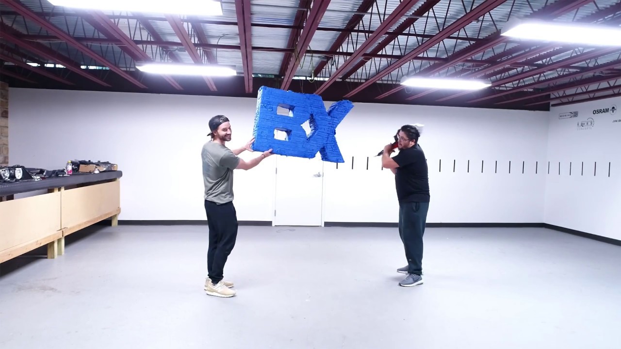 WE DESTROY A BIXENON PINATA WITH A HEADLIGHT