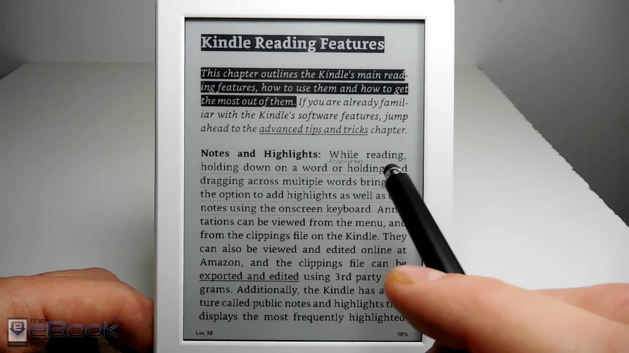 Amazon Kindle Review 2016 White Kindle (8th Gen)