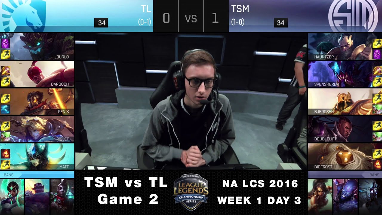 TSM vs TL Game 2 - NA LCS Summer 2016 Week 1 Day 3 - Team SoloMid vs Team Liquid