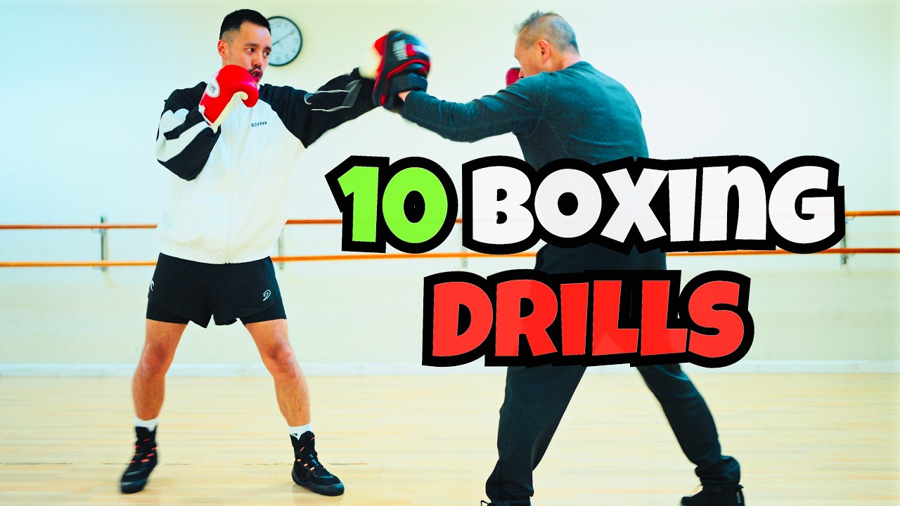 10 BOXING DRILLS (EASY to HARD) | BOXING WORKOUT 🥊🔥