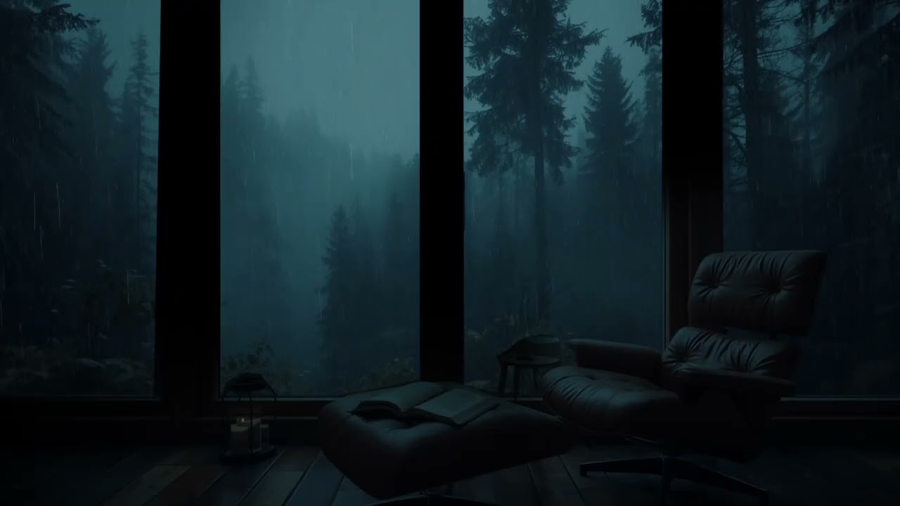 Peaceful Night Rain for Sleep and Study