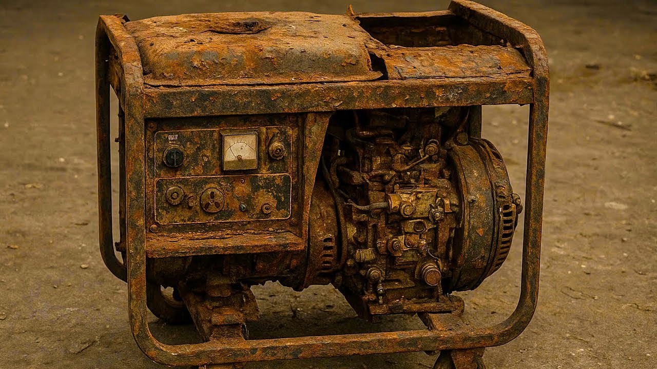 Unbelievable Restoration: Bringing a Completely Rusted Diesel Generator Back to Life