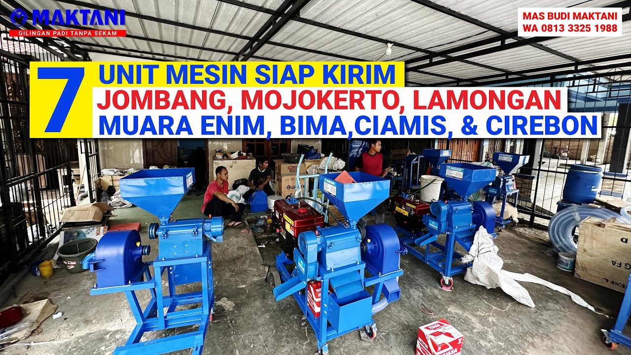 7 Mesin Giling Padi Tanpa Sekam MAKTANI Siap Kirim  Ke Berbagai Kota Di Indonesia - Alhamdulillah