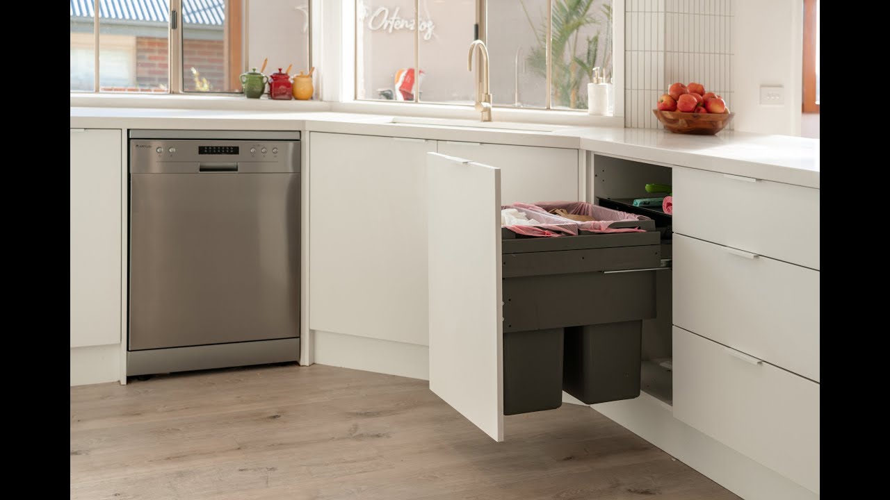 How to install the Häfele Hailo Euro Cargo Waste Bin Flat pack Kitchens