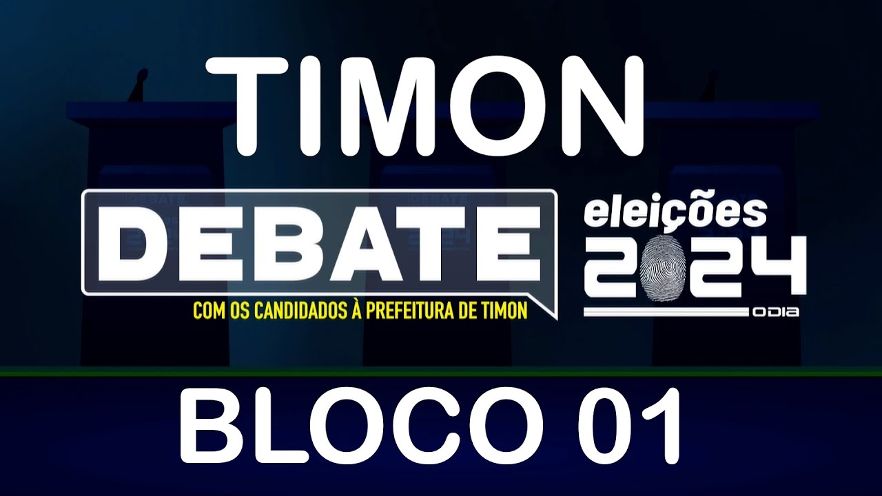 Debate para Prefeitura de Timon - Eleições 2024 - O Dia TV - Bloco 01