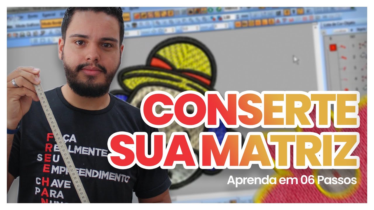 06 Passos para consertar qualquer matriz de bordado || Free Hand Bordados