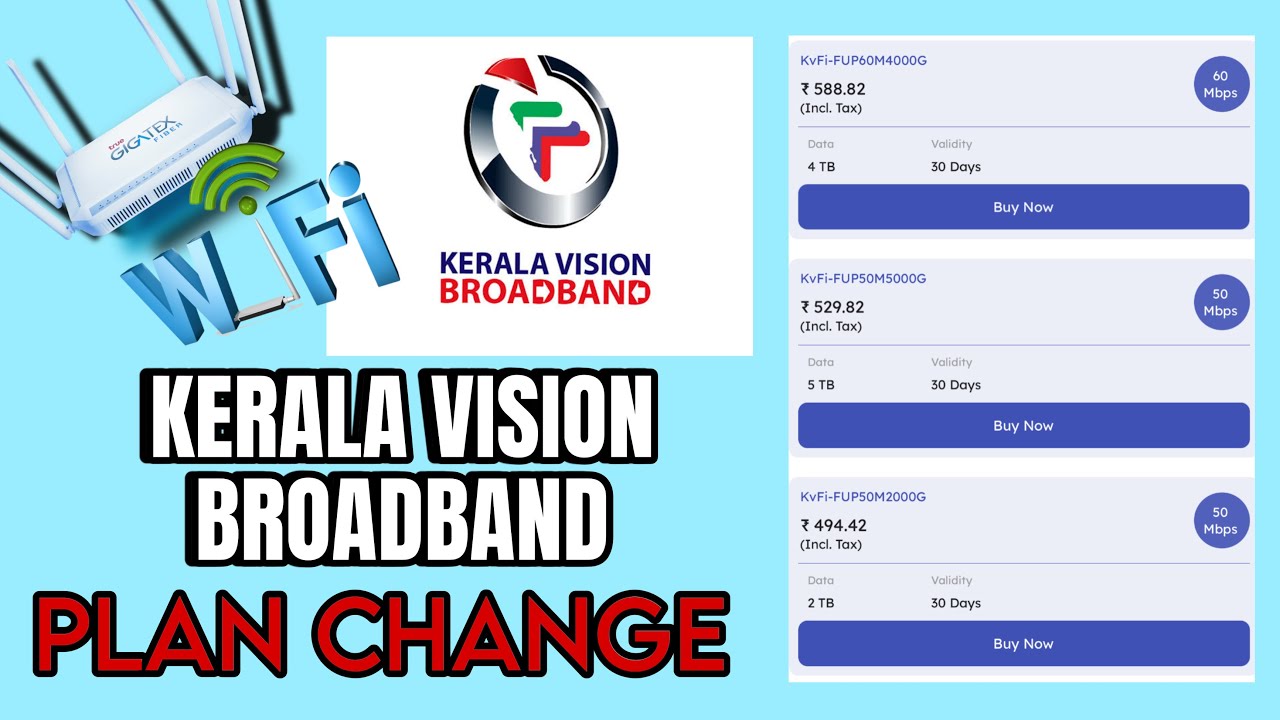 Kerala vision wifi plan change #keralavision #wifi #cabletv #keralavisionnews 
