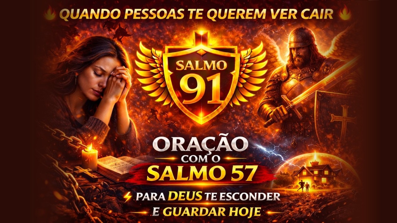 🔥 Quando Pessoas Te Querem Ver Cair — Oração Com o Salmo 57 Para Deus Te Esconder e Guardar Hoje