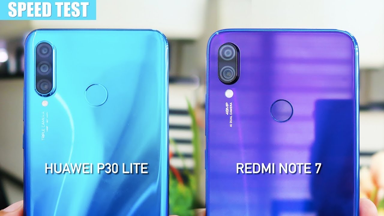 Huawei P30 Lite vs Redmi Note 7 SPEED TEST, PUBG & ML | Zeibiz