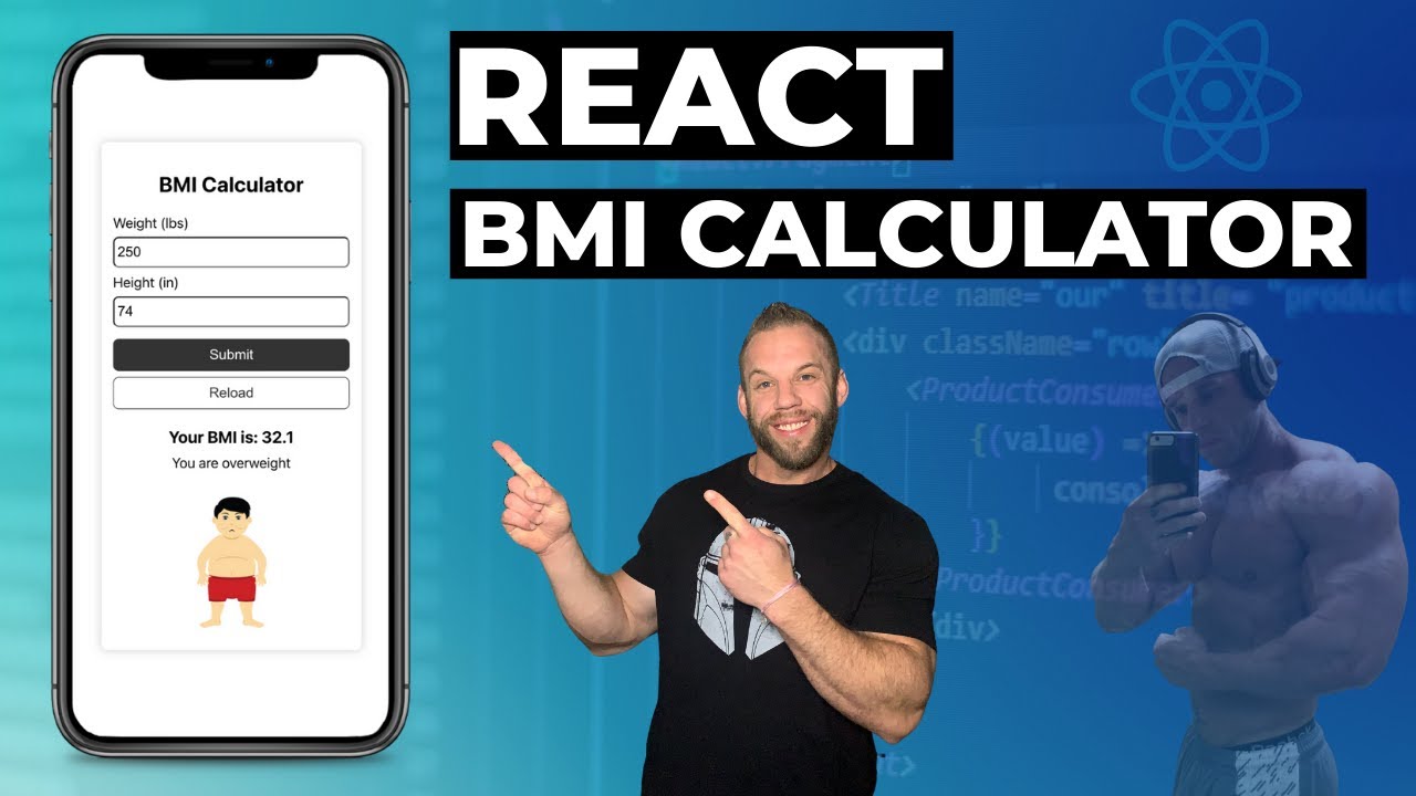 Build A BMI Calculator in React JS - useState Hook & Conditionals