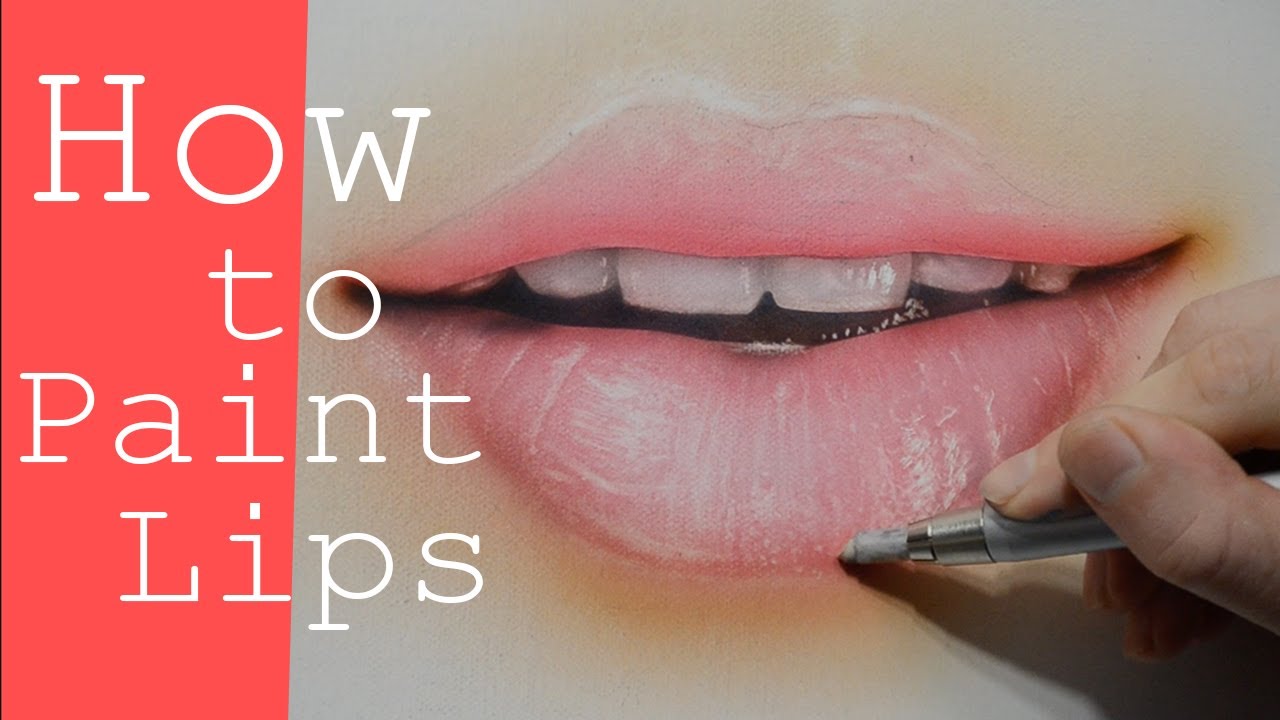 How to Paint Realistic Lips using an airbrush (Easy painting tutorial for beginners)