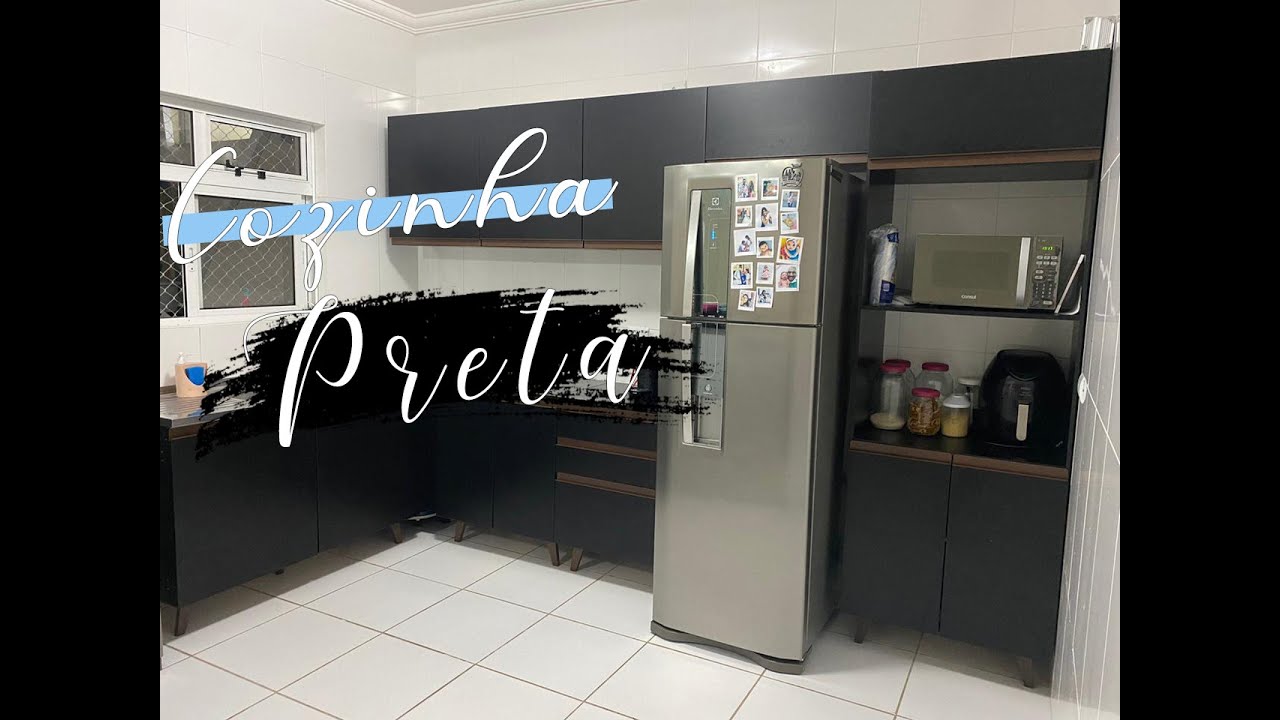 Cozinha ficou pronta! Nossa COZINHA PRETA 🖤 - Blog Beleza Rosa