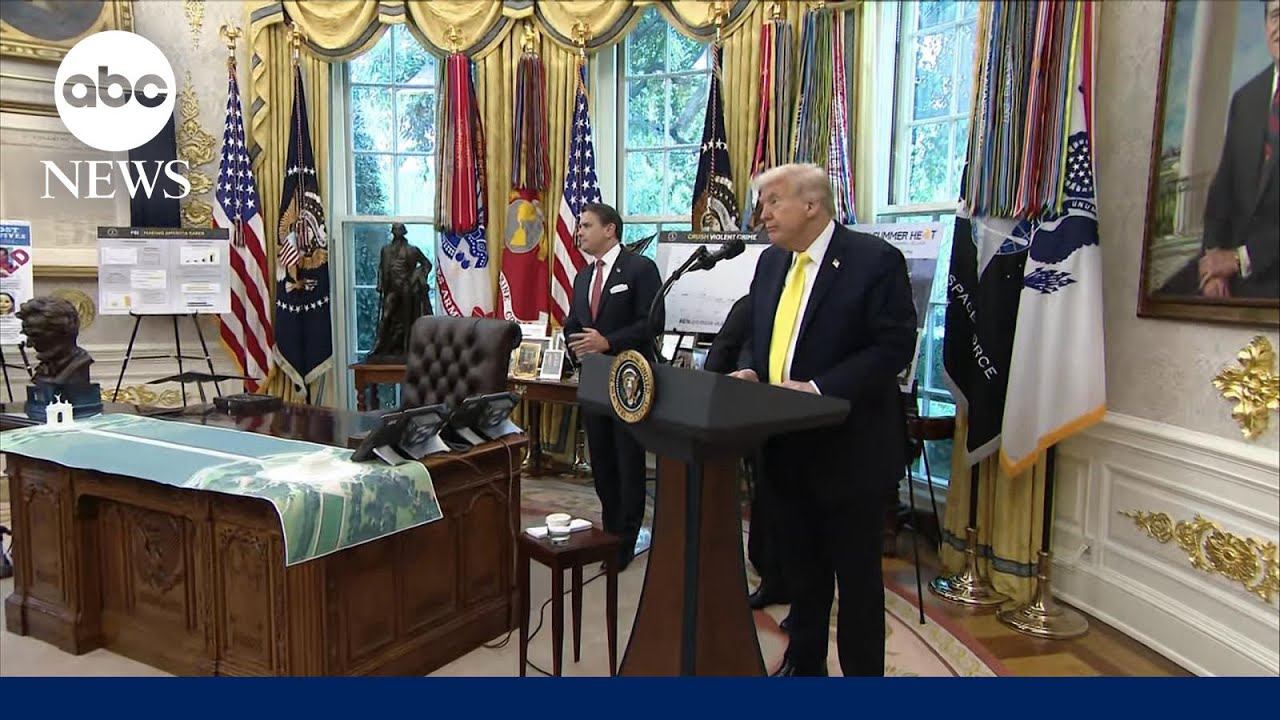 FULL REMARKS: Trump answers reporter questions with FBI director Kash Patel