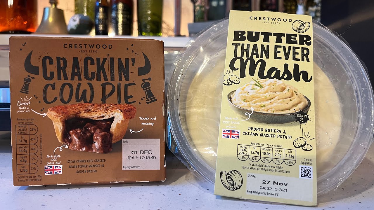 *НОВИНКА* Обзор пирога и пюре Aldi, пирога Aldi Crackin' Cow Pie, обзора пюре Aldi Butter Than Ever