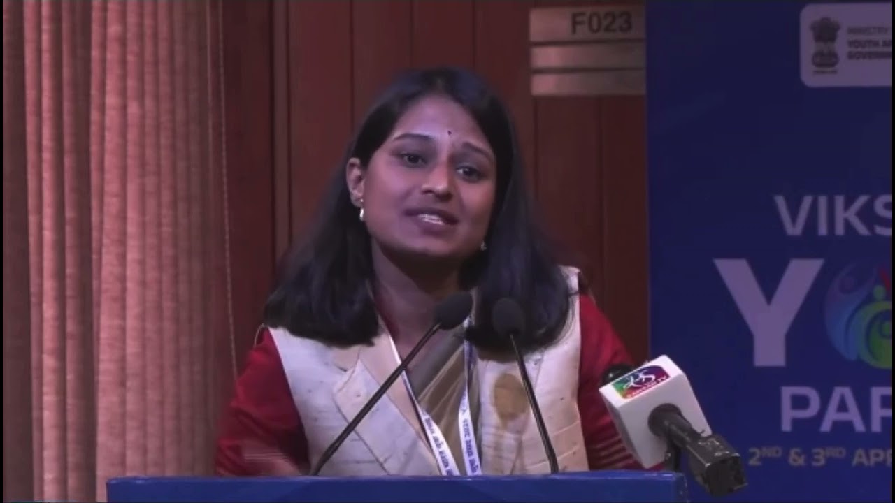 Bhakti Deshmukh at Sansad Bhavan, New Delhi | National Youth Parliament 2025
