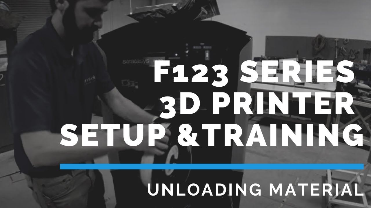 Stratasys F123 Series 3D Printer Training - Unloading Material
