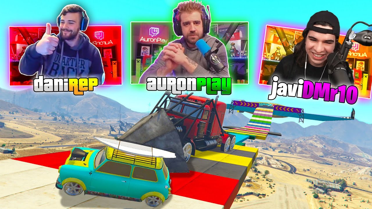 CARA A CARA INCREIBLE CON AURONPLAY Y AMIGOS! MI MAYOR TROLEO!! - GTA V ONLINE