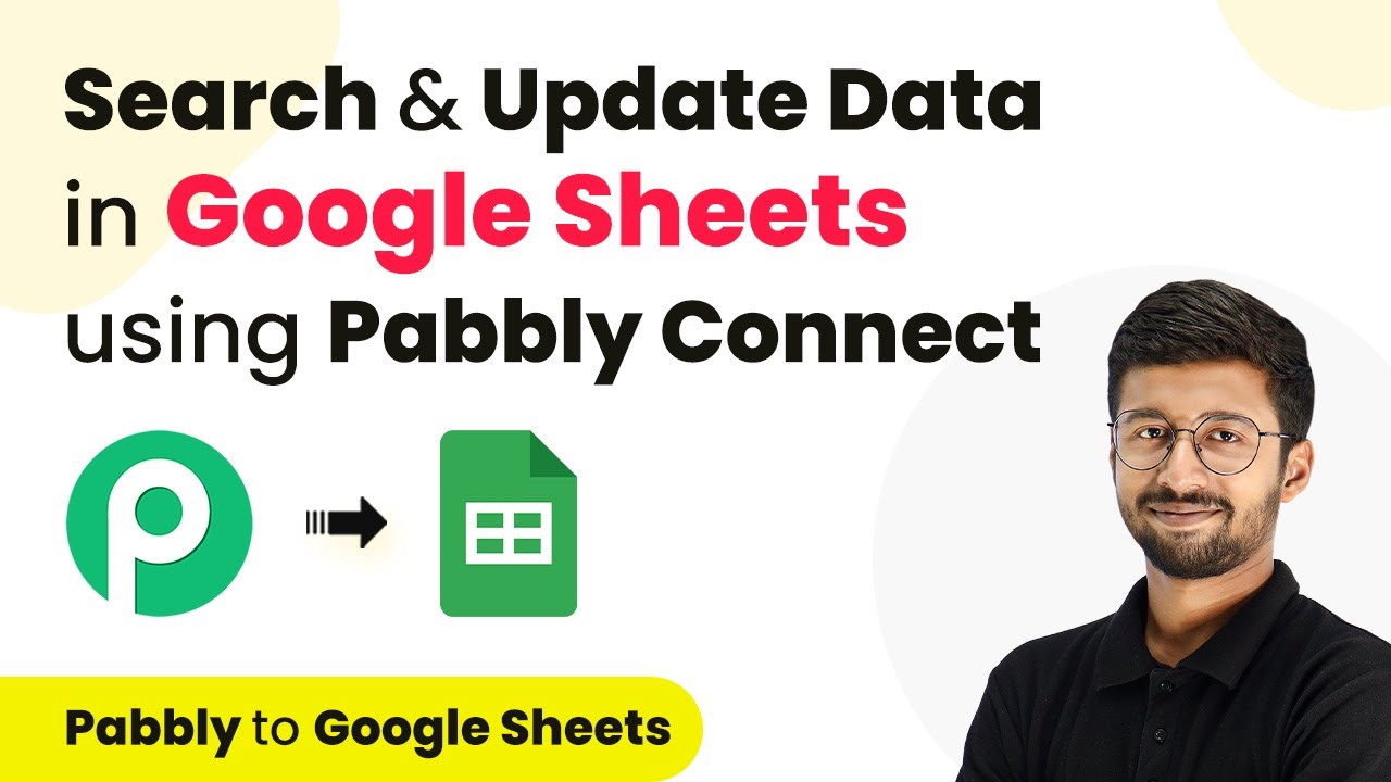 How to Search & Update Data in Google Sheets using Pabbly Connect